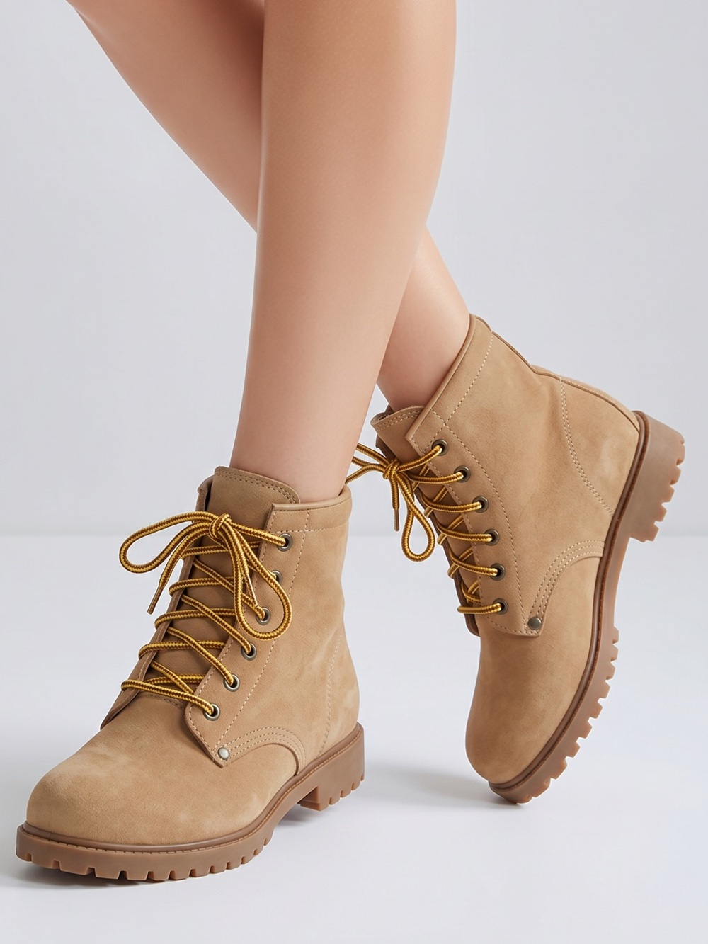 HIGH sierra‎ hiking boots suede leather uppers lace up lug sole size 7.5 and 8